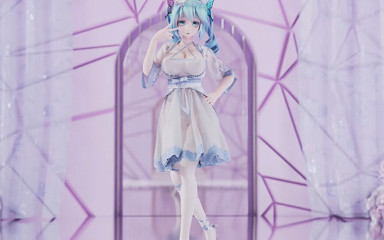 MikuMotion: [mmd] Miku-Queencard elegante vestito bianco di seta striptease con seno...