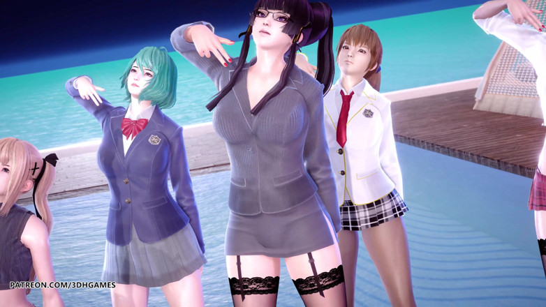 3D-Hentai Games: 2 Phut Hon Seksowny striptiz Marie Rose Tamaki Misaki Kasumi...