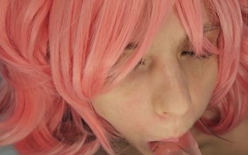 Kawaii Girl Sucks in Cosplay and Swallows Hot Cum Deep Throat