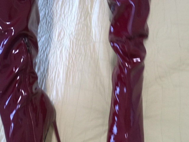 Body Vinyle Black Pantyhose and Boots Vinyle (Coryna nylon)