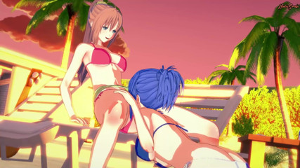 Hentai Smash: Kaede Sakura and Natsuru Senou have lesbian sex on the...