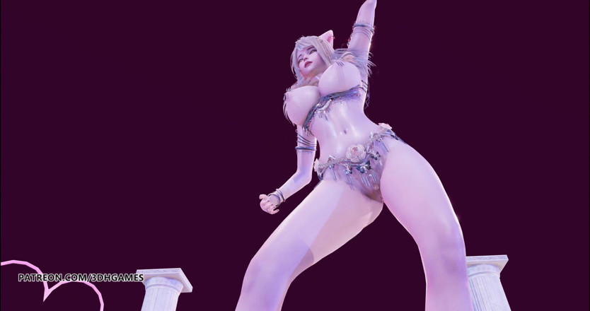 3D-Hentai Games: Anitta - Paradinha Ahri Kda - sexy cámara de baile erótico