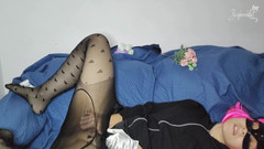 BigBoobCat: Toket besarku digodain sambil pakai topeng kecilku