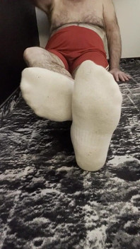 Treinador Karl's Feet in His White Socks [8893]