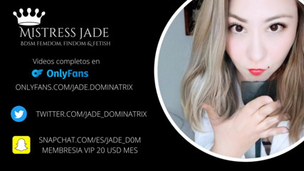 Jade Mistress: Blowjob dan pancutan muka untuk truska banci