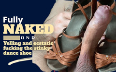 Curt's shoefucking adventures: Scopare nude le scarpe da ballo puzzolenti
