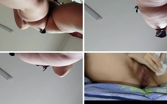 Amateur_MS: Amateur-ehefrau fingert muschi-orgasmus mit stöhnen. Latina, dicker arsch, dicke titten.