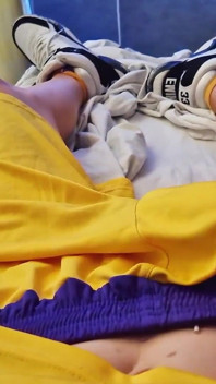 Skinny Basketball Player Jerks off His Dick