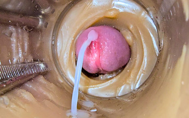 Creme sperm: Kamera Uvnitř Hluboko Zachycuje Obrovskou Ejakulaci Spermatu 2krát