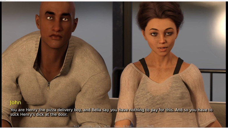 XXX Games Bunk: My Hotwife - Gameplay - Roleplay - Her First Role - Wife Handjob Pizza...