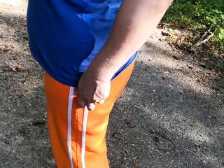Bouncy Tits Action: Nettles in Her Slip Outdoor Dirty Talk