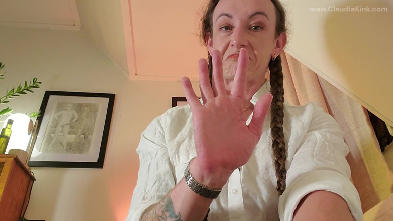Claudia Kink: Hand Gagged by Femdom POV