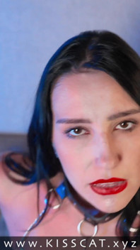 Dirty talking hot brunette with moans