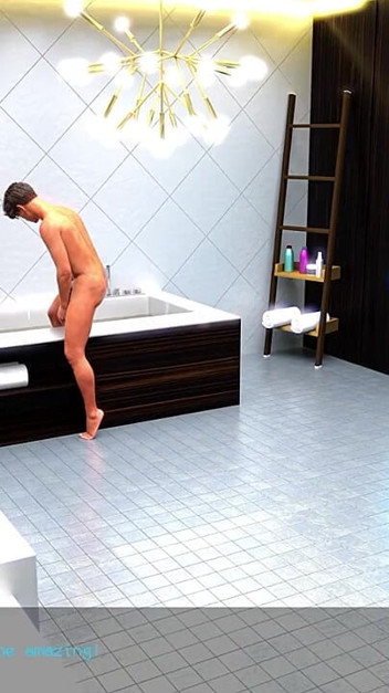Fucking Stepmom's Thighs - Measuring My Cum #4 Porn Game Gameplay
