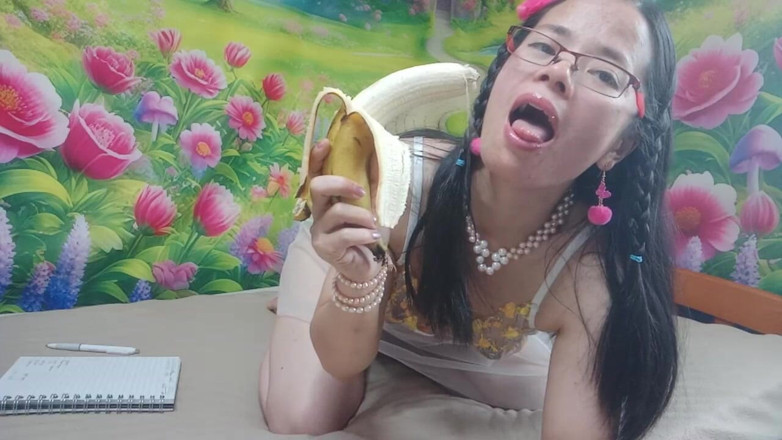 sweethanajapanese: ดูดกล้วยวิดีโอพิเศษทําให้คุณเปิด