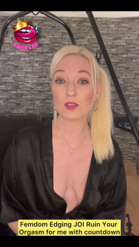 Femdom Edging JOI Ruin Your Orgasm for Me with Countdown.