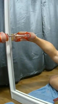 Dildo in lingerie