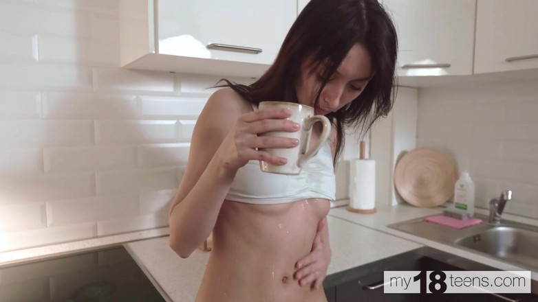 My 18 Teens: My18teens - Petite and Skinny Girl Teasing Her Pussy