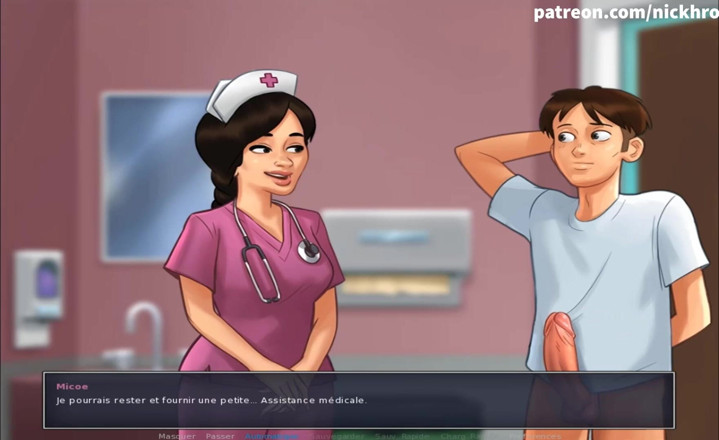 Cartoon Universal: Summertime saga part 140 - hospital falso (submarino francês)