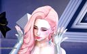 3D-Hentai Games: Rumor Seraphine Gwen Caitlyn sexy baile desnudo