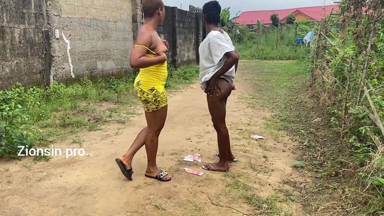 Zion: Naughty African Teen Showcasing Their Asses in Broad Daylight