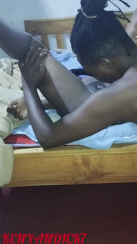 African Mature Black Male Licking Hairy Pussy