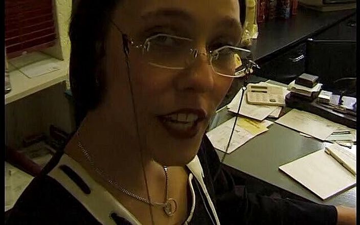 POV Orgasms: Spex brunette sucking cock and getting doggystyled in pov