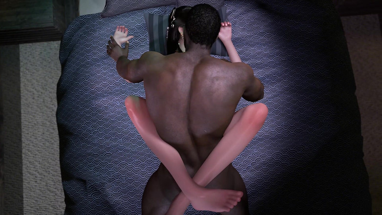 Why fuck so hard: 3D schattige Aziatische babe gaat vreemd met grote zwarte lul