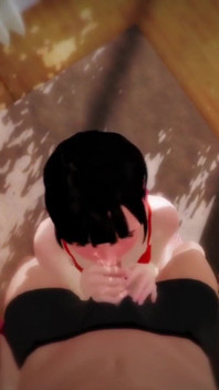A cute Asian girl facial cumshot and oral creampie