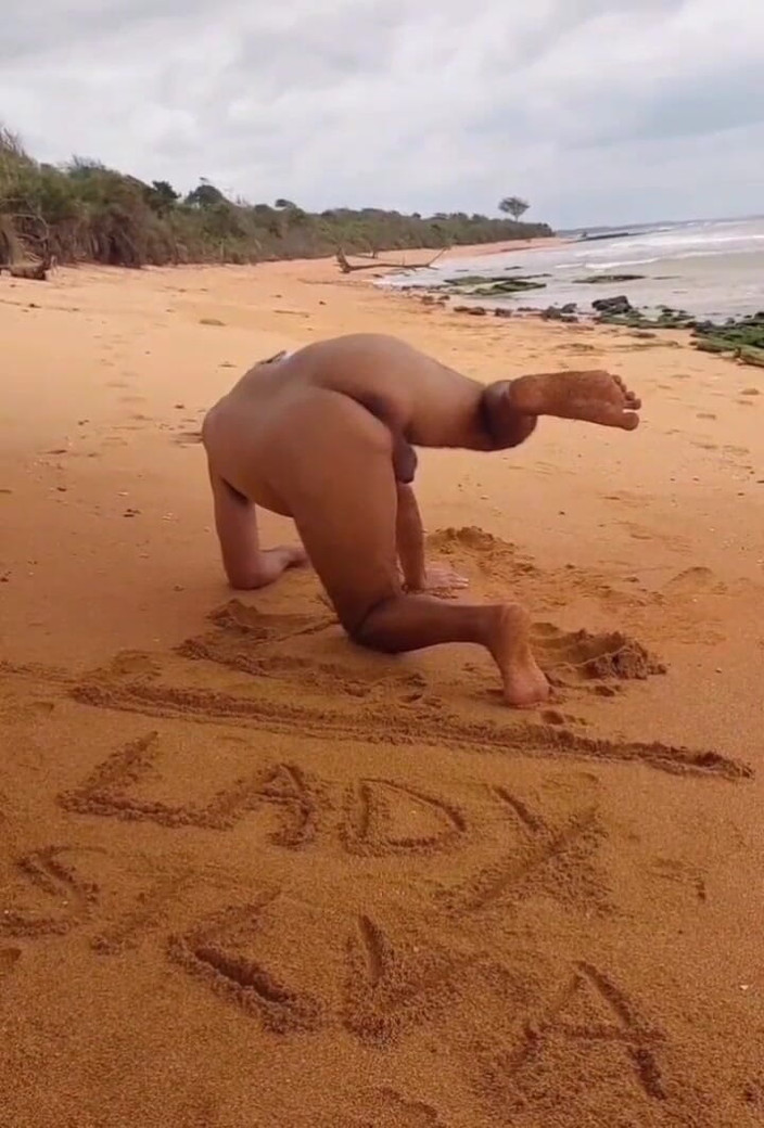 Ladysilvas: Ladysilva Naked on the Beach What a Hot Ass