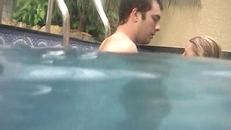 TRASHPORN: Mature Blonde MILF Gets Pounded Hard Poolside