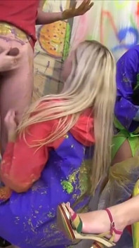 Hot Body Paint Fuck - Groupsex