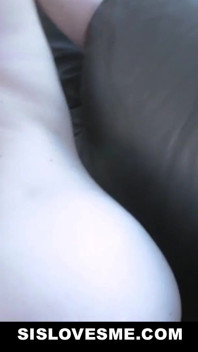 Having a quickie with redhead step sister