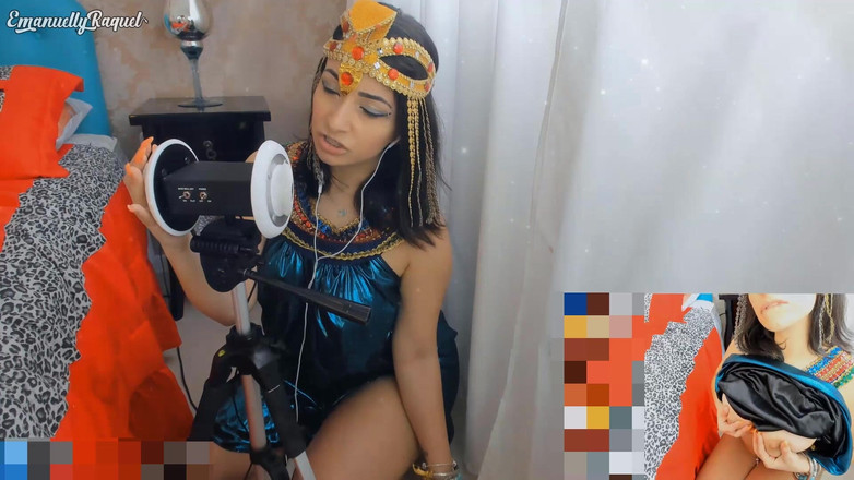Emanuelly Raquel: Kleopatra Cosplay Asmr Yoğun Oral Seks Ve Seks Makinesi Ile...
