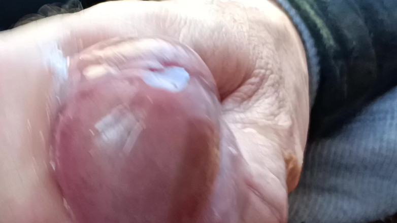 Rockardglans: Grande cazzo non circonciso crociera parcheggio primo piano sborra, amico...