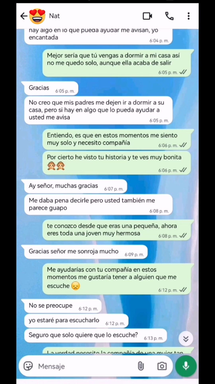 Natasha Caseros: Hete chat met de vriend van mijn stiefdochter