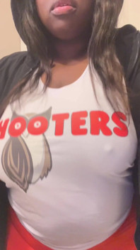 A Horny Hooters Girl Puts on a Show for You.