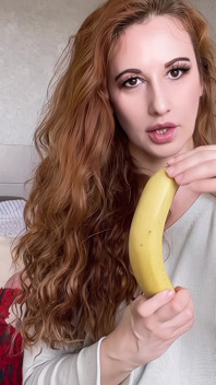 Sedução Sexy Com Língua De Banana