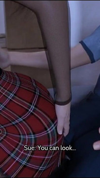 Sexo duro romántico apasionado con su novia sexy terminó con chorreo de leche - juego porno en 3D