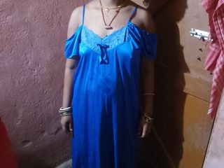 HottishDot28: Indian Bhabhi First Time in Nighty Dress I Get Naked...