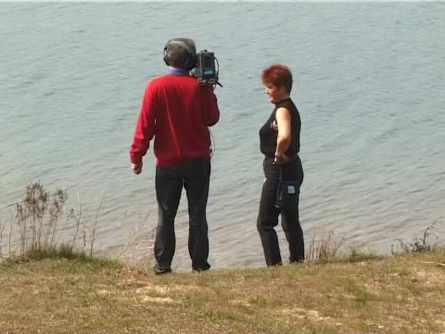 Lucky Cooch: Redhead mature interviewed in the open
