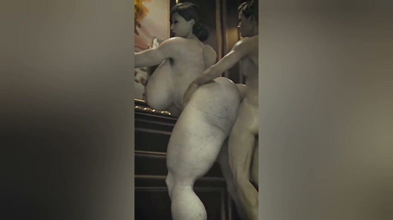 Divide XXX: Ai3d รุ่นแม่น่าเย็ด - Lady Dimitrescu โคลสอัพเย็ดเลสเบี้ยน