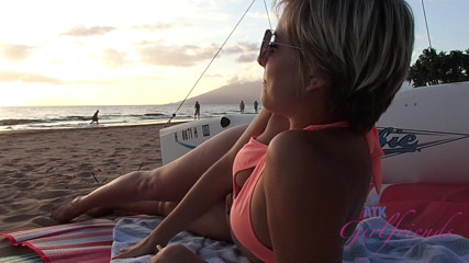 ATK Fans (Girlfriends): Virtual vacation on Hawaii with short blonde hair slut Makenna...