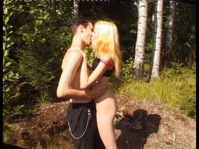 Radical: Cute teen Nordic outdoors couple