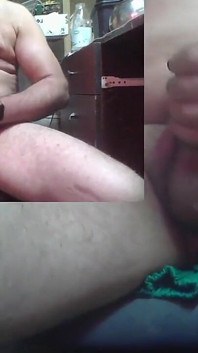 Stepdaddy Plays with His Big Cock and Cums