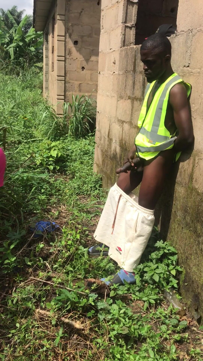 Sexydaddy: Road Construction Workers Having Sex Behind a Bush Close to...