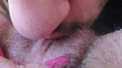 Cuteblonde666: Licking and sucking my big clit hairy pussy until I...