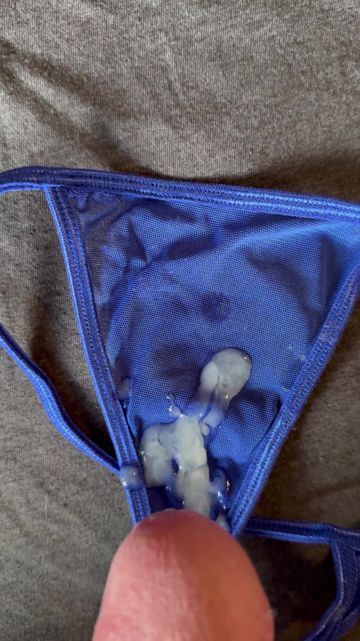 CumDaily: Cum on Wife’s Panties 22