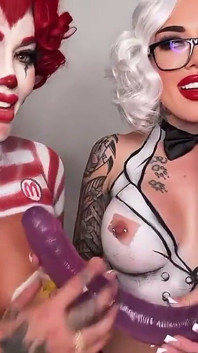 Halloween Dildo JOI with Friends