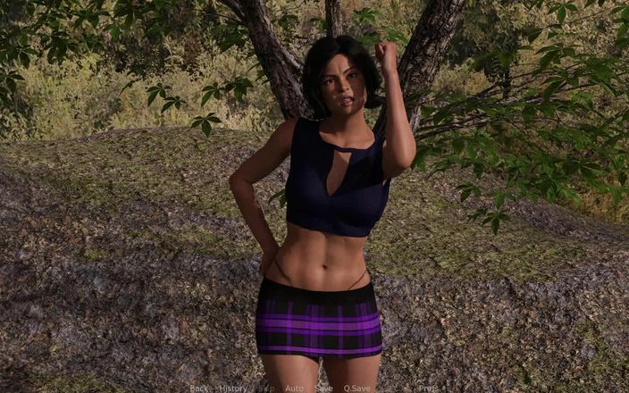 Dirty GamesXxX: 漂流者物語:森の中のセクシーな半裸の女の子-エピソード8